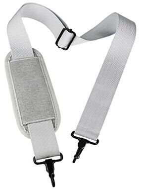 Grey Adjustable Shoulder Strap Replacement Laptop Bag Briefcase Messenger 55"